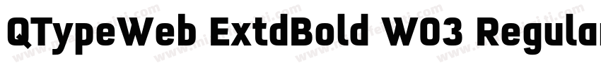 QTypeWeb ExtdBold W03 Regular字体转换